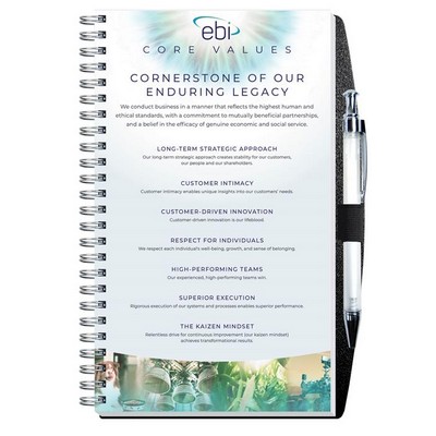 Gloss Cover Journals w/50 Sheets & Pen (5 ¼"x 8 ¼")