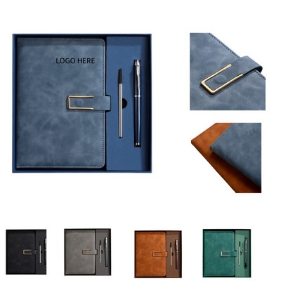 Soft Journal & Metal Pen Set